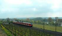S-Bahn �berf�hrungsfahrt Richtung Wiesbaden bei Erbach (Rheingau); 24.04.2008