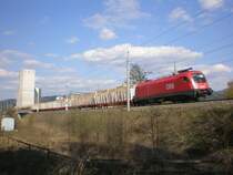 1116.139 f�hrt mit G 54563 von Leoben G�ss nach Villach. Aufgenommen am 24.04.08 bei Spielberg.