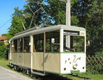 Woltersdorfer Strassenbahn, Mai 2007: KSW am Bahnhof Rahnsdorf