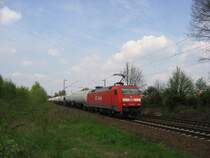 152 003-0 mit KeWa Zug am 26.04.08 in Hannover (GUB) Limmer