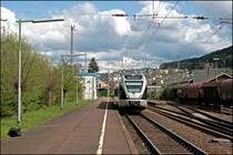 ET22004 verl�sst als ABR99733, (RB91  Ruhr-Sieg-Bahn ) von Siegen nach Hagen Hauptbahnhof, den Bahnhof Plettenberg Richtung Ruhrgebiet. (29.04.2008)

