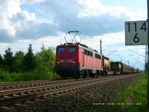 140 512 durchf�hrt mit einem G�terzug am 02.05.08 Gr�fenhainichen Richtung Berlin.