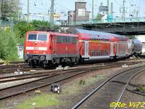 111 111-1 mit RE 4 Wupper-Express (Dortmund-Aachen). Hagen Hbf. 04.05.2008.