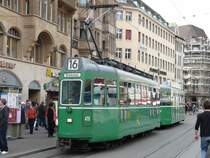 BVB - Triebwagen Be 4/4 475 eingeteilt auf der Linie 15 am 15.03.2008