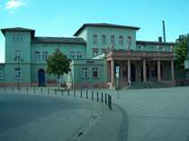 Au�enansicht des Naumburger Hauptbahnhofs; 10.05.2008