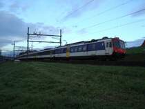 RBDe 560 als Dienstzug bei Rotkreuz am 9.04.2008