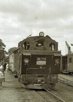 Lok 99713, Traditionsbahn Radebeul 1988 in Radeburg