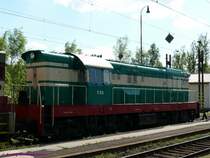 Karlsbader Hummelflug:  Mit der T669-0001 (=770-001) fing alles an.  Die heutige Museumslok wurde 1963 bei CKD in Prag gebaut. Die in Tschechien Cmelak (=Hummel) genannte Baureihe ist mit �ber 3000 gebaute Loks der wohl meistgebaute Loktyp auf der Welt. Die allermeisten davon wurde in die damalige UdSSR exportiert.

10.05.2008 Karlovy Vary
