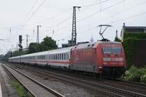 101 047  Feuerwehr  mit dem IC 2112 am 25.05.08 in Oberbilk