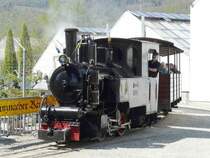 SchBB - Dampflok Pinus unterwegs bei Bahnjubil�um 30 Jahre SchBB = Schinznacher Baumschulbahn am 27.04.2008