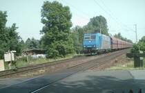 185 519-6 mit Erzleerzug H�he Peine am 30.05.2008