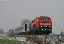 218 219 mit RE Prag - N�rnberg, bei Reichenschwand. Ostersonntag 2008