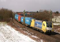 ES64 U2-062 bei Postbauer-Heng. Strecke N�rnberg - Regensburg, M�rz 2008