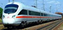 ICE-T Triebkopf 1110 (Naumburg Saale) als ICE 91 nach Frankfurt Hbf am 24.05.2008 mit 50 min Versp�tung bei der Einfahrt in Plattling.