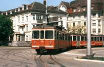 OJB Be 4/4 303 am 3.5.1999 in Solothurn.
