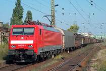 189 019-3 ist am 07.09.04 auf der KBS 580 in Richung S�den unterwegs.