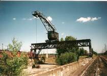 Die ehmalige Bekohlungsanlage im Bw Seddin 2003.