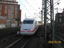 ICE 74 Z�rich HB-Kiel Hbf kam am 9.02.08 auf Gleis 11 in den Hamburger Hbf eingefahren.