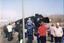 BR 50 3708 in Bad Harzburg, im Hintergrund die ber�hmte Signalbr�cke