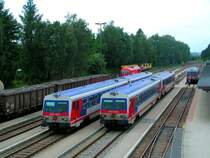 BR5047, 065-7+077-2(R5974) und 061-6+072-3(R5991), �bernehmen seit dem Abzug der BR2043 m.Schlieren diese Zugleistungen im  Doppelpack  ; 080613