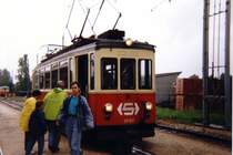 stra�enbahn�nlicher Triebwagen in der N�he vom Attersee
