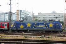 101 101-4  Europa  zieht den MNEx... besser M�nchen-N�rnberg-Express die letzten Meter in den M�nchner Hbf.. 13.06.2008 
