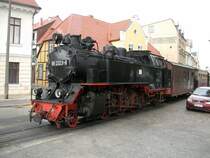 99 2323-6 am Haltepunkt Stadtmitte. 2003-08-18.