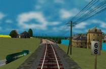 Telegrafenleitung auf der Strecke Edelrath Pronsfeld