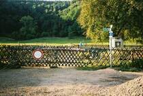 Der B� P0 337 bei Bierbach nachdem er f�r den Stra�enverkehr gesperrt wurde.