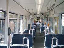 Die Stra�enbahn von innen.