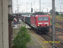 Dieser Sonderzug am 28.06.2008 brachte Reisende nach Bergen/R�gen die am Abend die St�rtebeker-Festspiele besuchten.