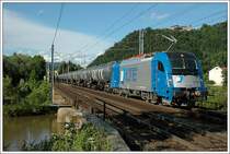 LTE Leerkerosinzug 48431 von Wien Schwechat nach Koper am 30.6.2008 kurz vor Bruck an der Mur bei der Querung der Mrz aufgenommen.