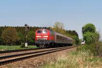 218 462 mit RE 32610 vor Weinhausen (12.05.2008)