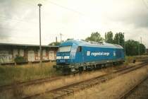 Die PRESS mit ihrer HERCULES-Maschine 253 014 2006 in Bergen/R�gen.