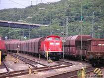 212 317-2  der DB Services (ex V 100 2317), Hersteller MaK, Baujahr 1966, am 08.07.2008 in Saarbr�cken
