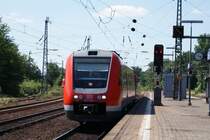 612 124-8 mit zwei weiteren 612ern als RE nach Frankfurt in Mainz Bischofsheim am 15.07.2008
