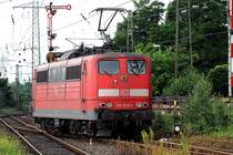 151 022 f�hrt in Oberhausen West ein. 20.07.2008