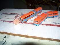 Gelenkbus Umbau 1:160 Gr��envergleich