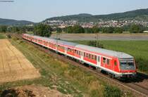 RB 18143 mit Schublok 110 411-6 vor Gro�sachsen-Hedesheim 24.7.08