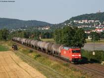 152 044-4 mit einem �ler vor Gro�sachsen-Hedesheim 24.7.08