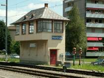  Kultur im Stellwerk  ausgedientes SBB Stellwerk beim Bahnhof Heerbrugg an der Rheintallinie.03.08.08