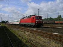 120 132-6 mit IC 2116 Stuttgart-Hamburg als Umleiter �ber Hagen,Schwerte,M�nster,wegen Gleisbauarbeiten zwischen Dortmund Hbf. und M�nster.(03.08.2008) 