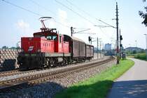 VG vom Kirchdorfer Zementwerk nach Linz, hier zwischen Nettingsdorf und Ansfelden, 28.7.2008