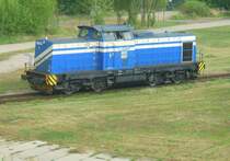 Lok Nummer 1 der Magdeburger Hafenbahn in Magdeburg-Eichenweiler am 04.08.08