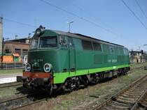 SU45-074 in dunkel gr�n am 01.08.2008 im Hauptbahnhof Bydgoszcz (Bromberg).