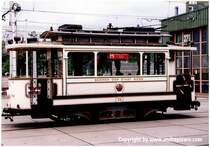 Historischer TW 13 der SWB im Betriebshof Dransdorf