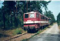 Die 109 073 geh�rte im August 1998 dem Loksammler Bernd Falz.Diese stande auf dem Gel�nde eines Munitionslagers in J�terbog Altes Lager.Im August 1998 konnte man Bernd Falz  Sch�tze  bestaunen.