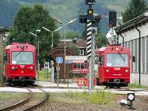 SLB VTs 13 und �BB 5090 008 am 5.8.08 gemeinsam in Tischlerh�usel.