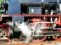 Steuerung der Dampflok  KAROLINE ; Geesthacht, 09.08.2008
