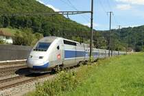 TGV POS rame 4404 Tecknau 10 aout 2008